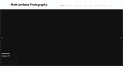 Desktop Screenshot of mlambrosphotography.com