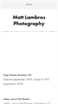 Mobile Screenshot of mlambrosphotography.com